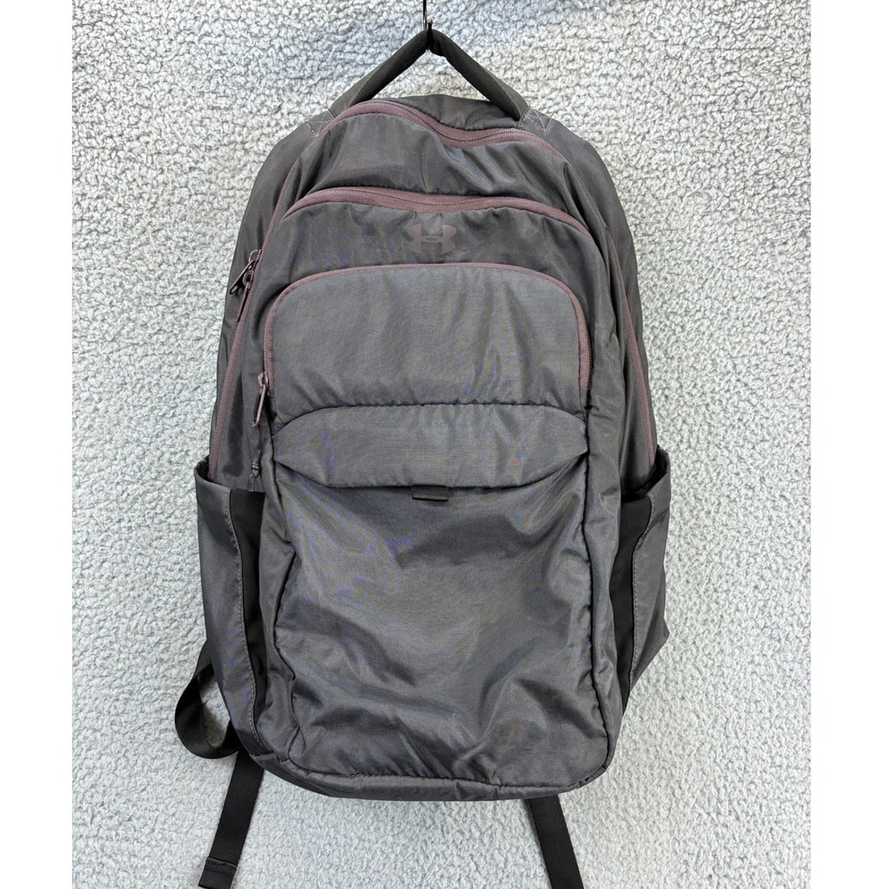 Under Armour Backpack Storm Water Resistant Womens Gray Gym School Sport Bag
